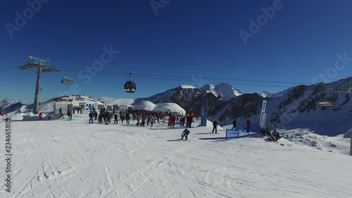 ski resort crowd igloos.mp4