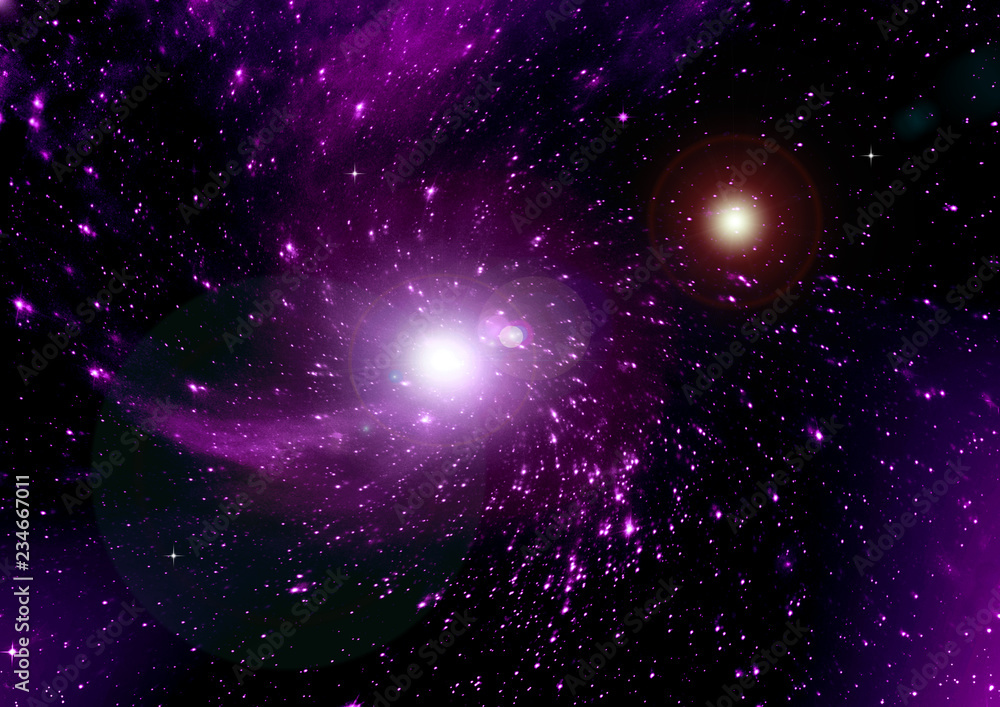 galaxy in a free space galaxy in a free space