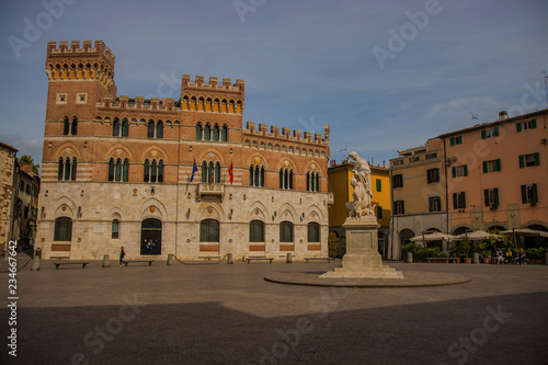 Grosseto, Italy - Aldobrandeschi palace or prefecture palace