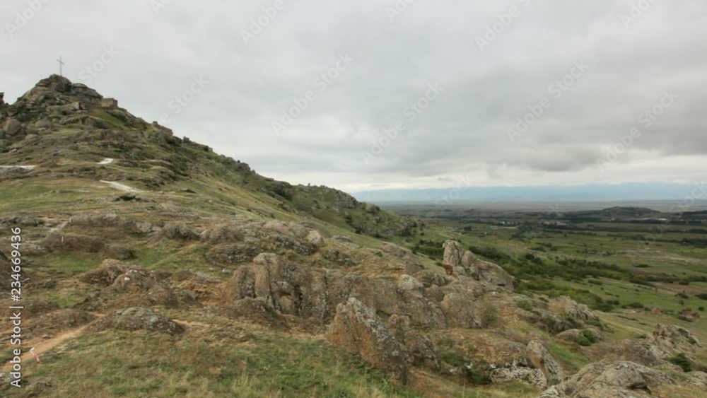 panorama of a mountain with town Prilep in the distance, in Macedonia panorama of a mountain with town Prilep in the distance, in Macedonia
