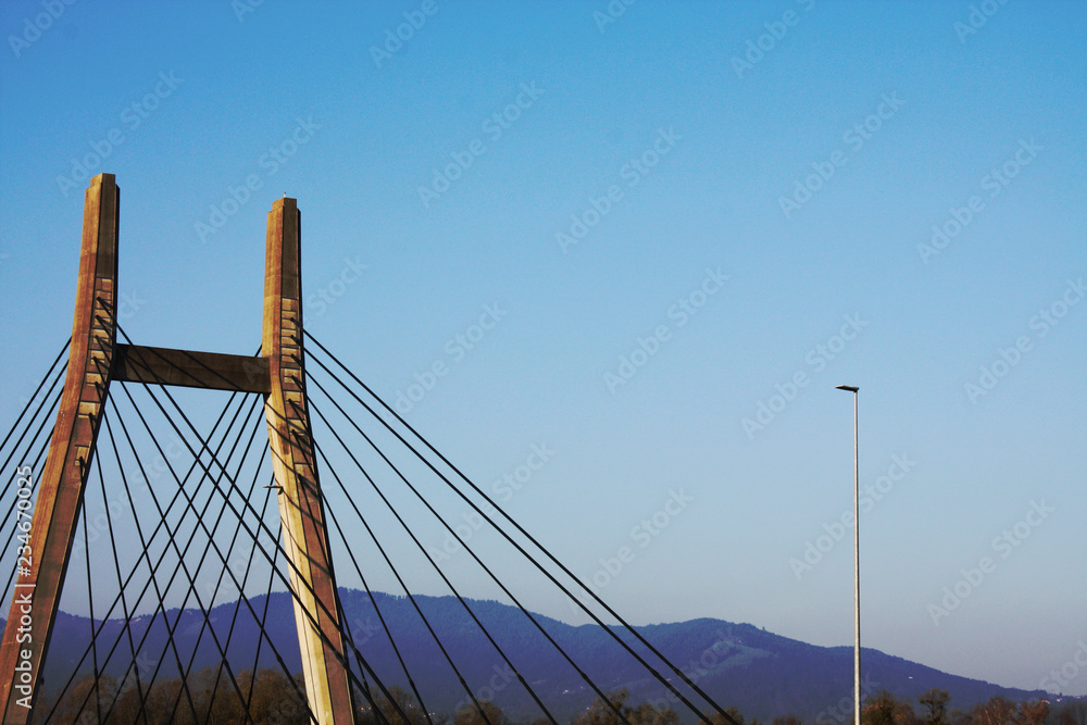 Obraz premium Modern Bridge. Switzerland.