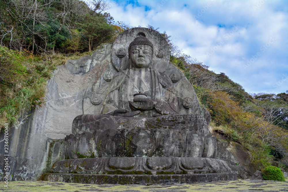 Japanese stone Buddha