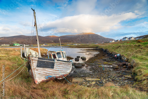 Fishing Boat at Leverburgh photo