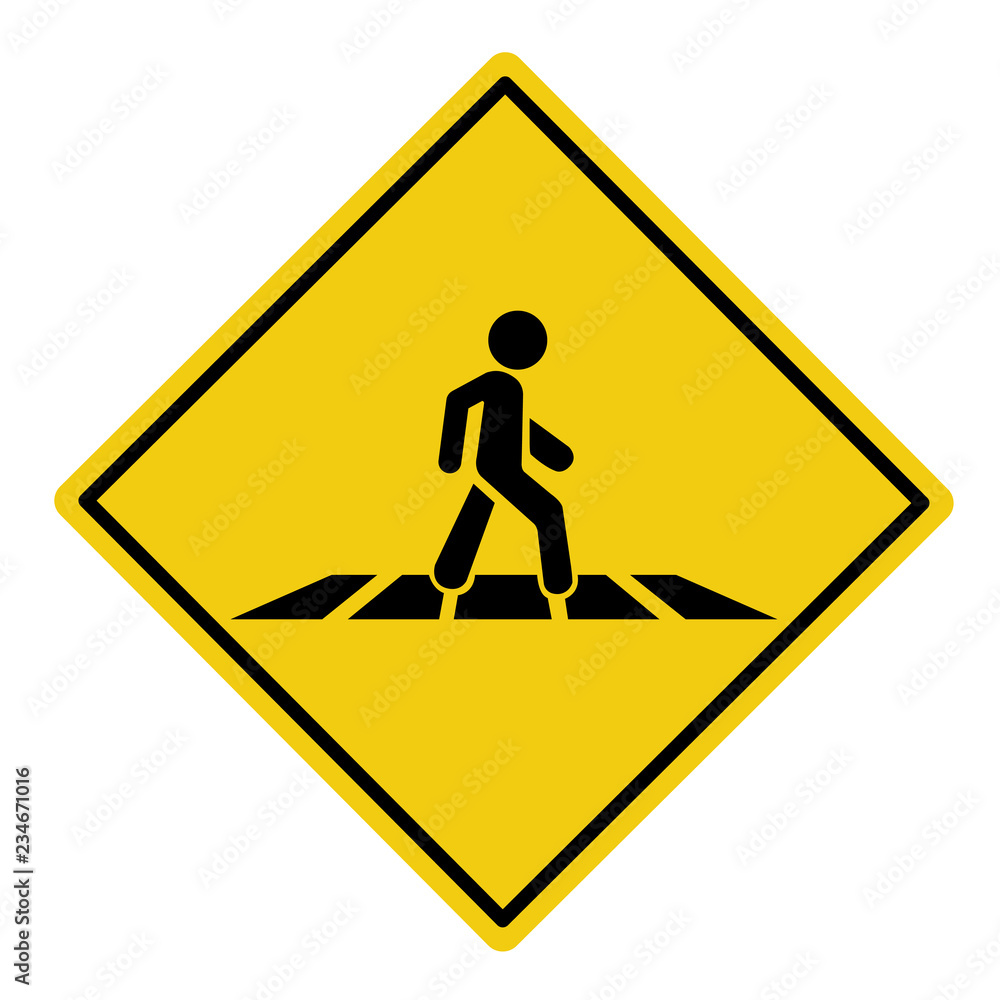 Pedestrian crossing sign- vector Pedestrian crossing sign- vector