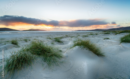 Sunset at Luskentyre Beach © Helen Hotson