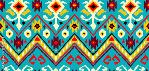 Ikat geometric folklore pattern.