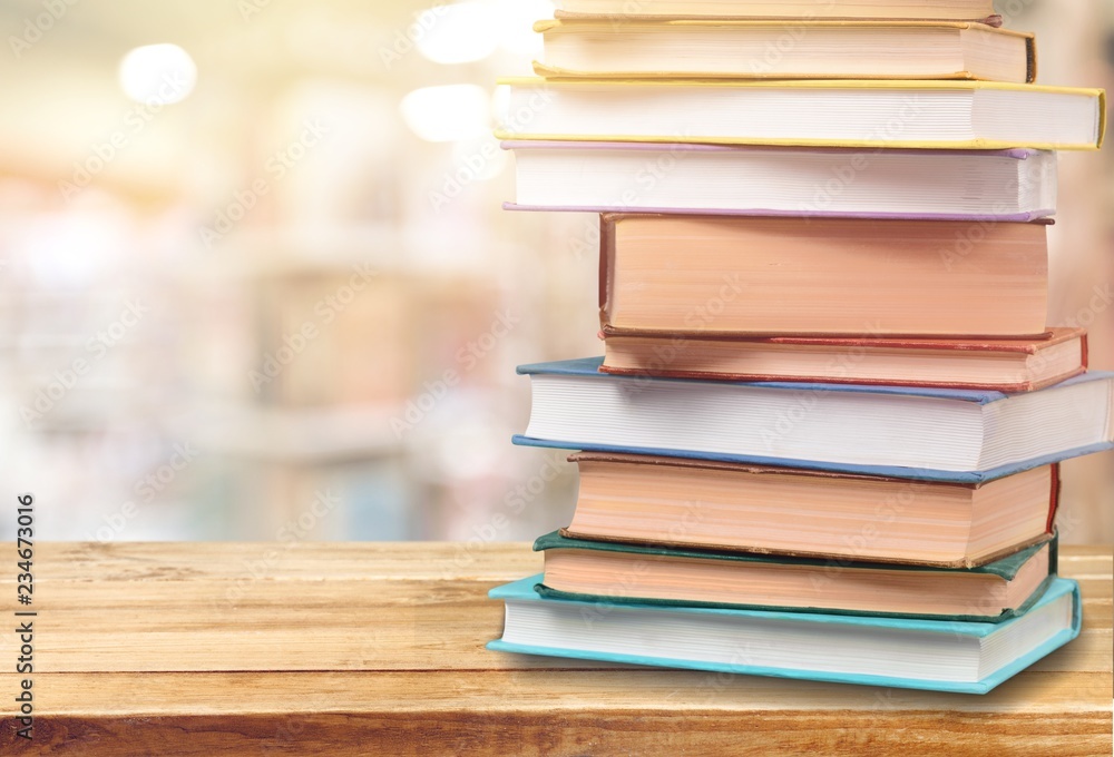 Stack of books isolated on white background Stack of books isolated on white background