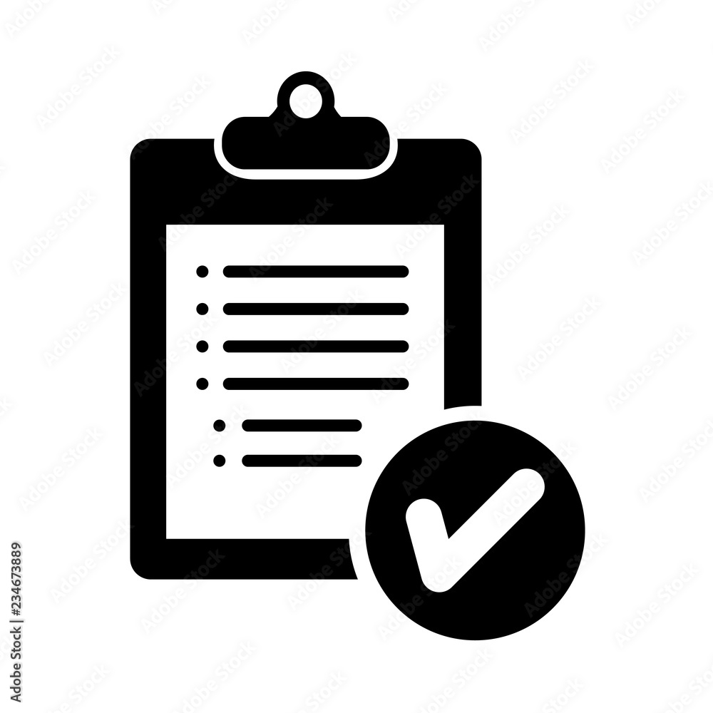 Clipboard vector icon, Checklist icon - Vector Clipboard vector icon, Checklist icon - Vector