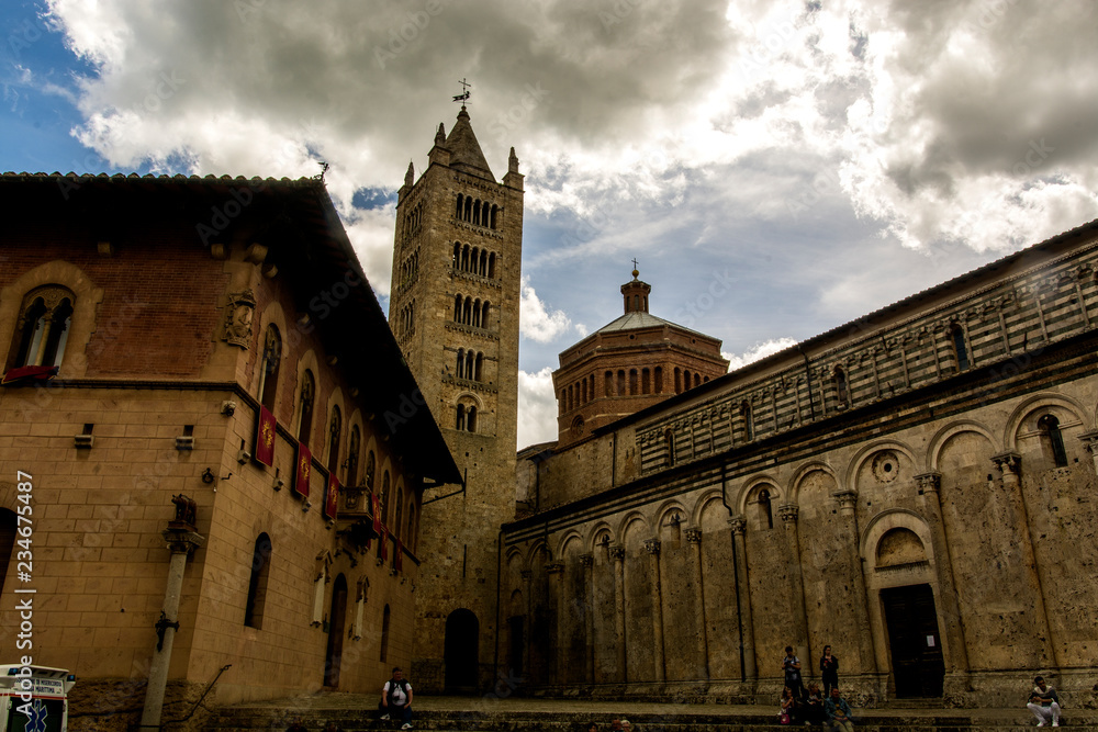 Massa Marittima , Italy - The Cathedral of San Cerbone