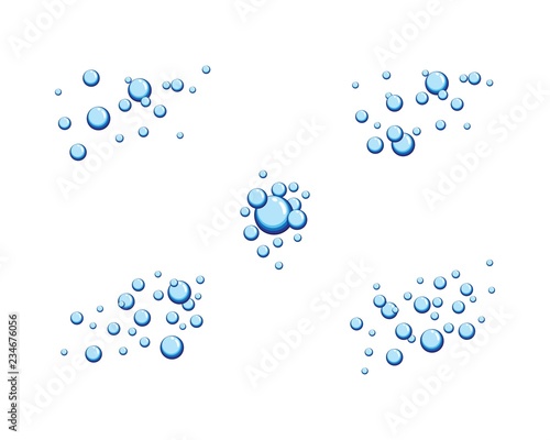 Bubbles water vector icon