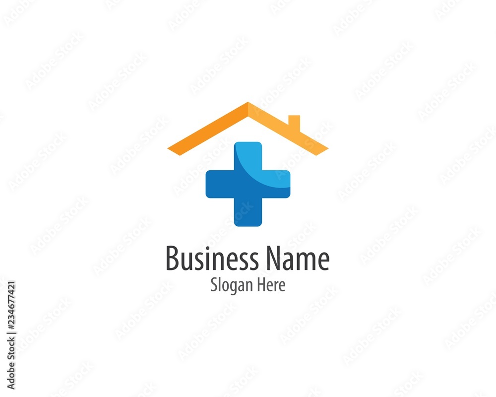 Obraz premium Medical logo template illustration