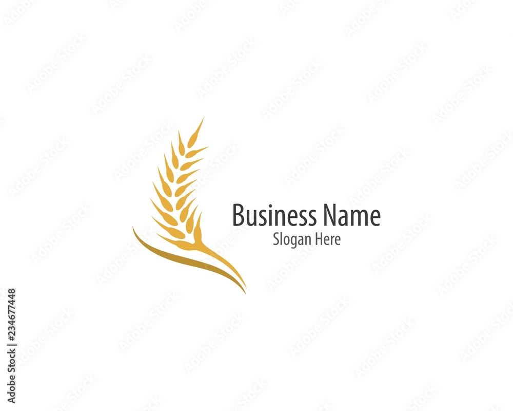 Wheat logo vector icon illustration Wheat logo vector icon illustration