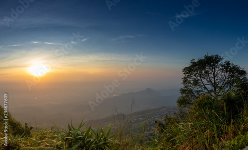 Morning light at Phu Tubberk in Thailand photo