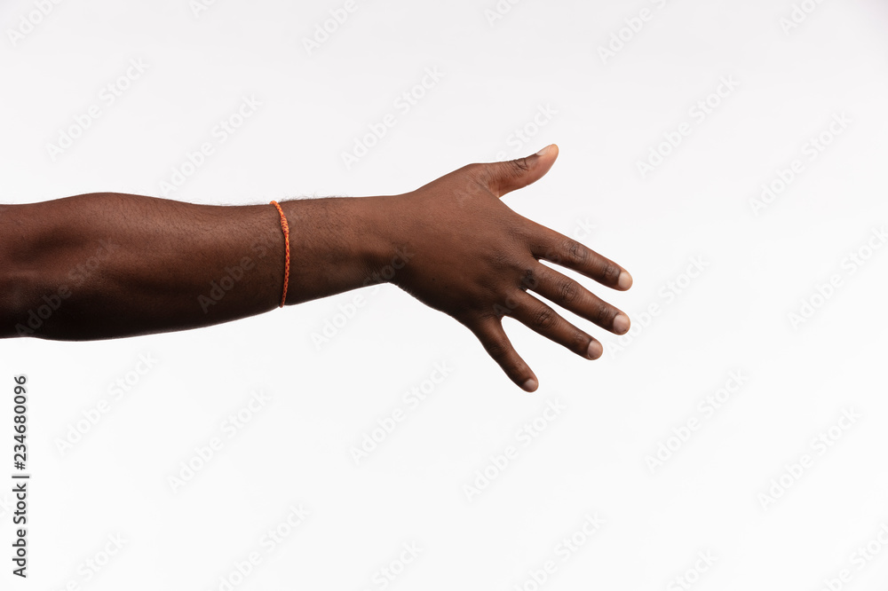 Hand dark skin