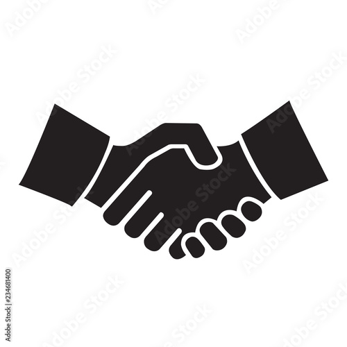 Shaking hands icon. business concept.