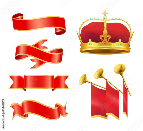 Solemn Event or Ceremony Noble Heraldic Symbols