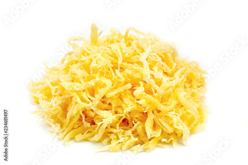 Cheese on a white background