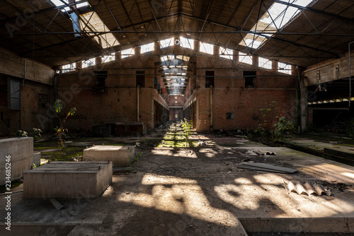 Abandoned factory hall