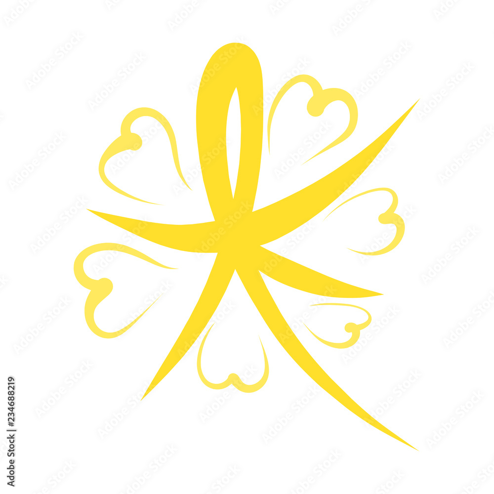 Shining yellow star with hearts, pattern, christmas Shining yellow star with hearts, pattern, christmas
