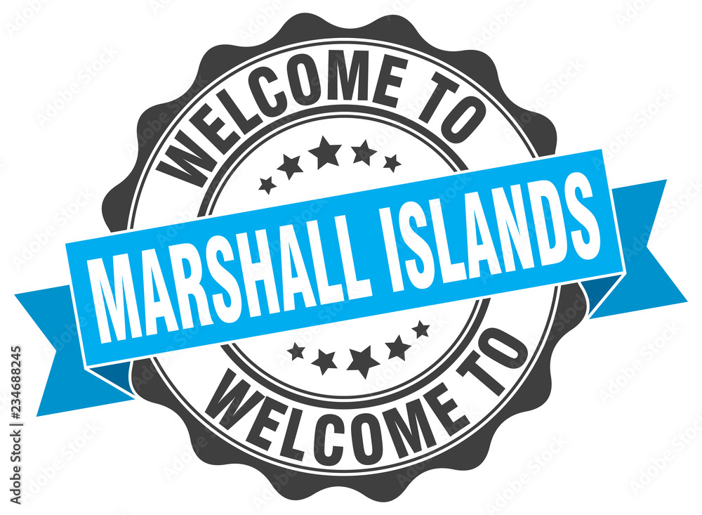 Marshall Islands round ribbon seal Marshall Islands round ribbon seal
