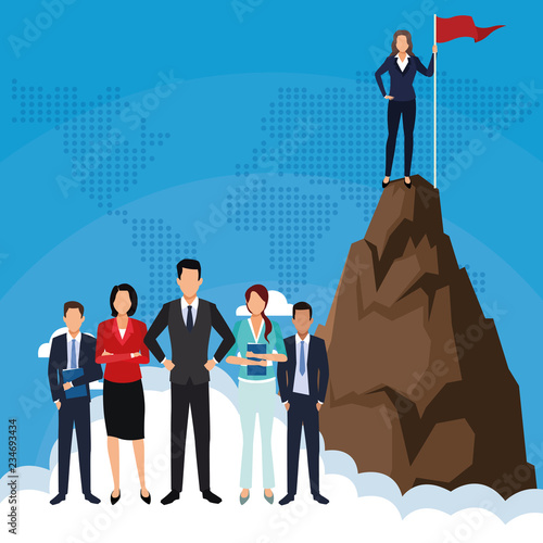 Business teamwork concept