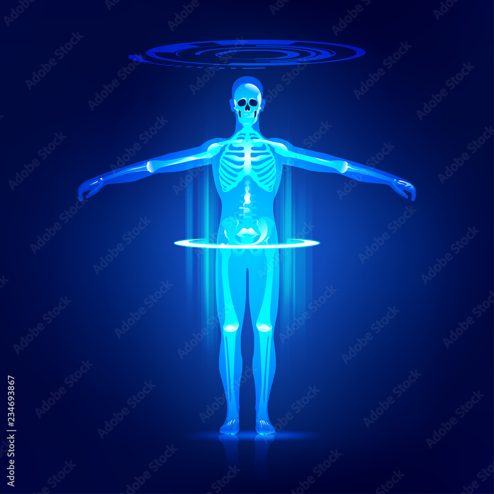 abstract technological health care; concept of body scanning abstract technological health care; concept of body scanning