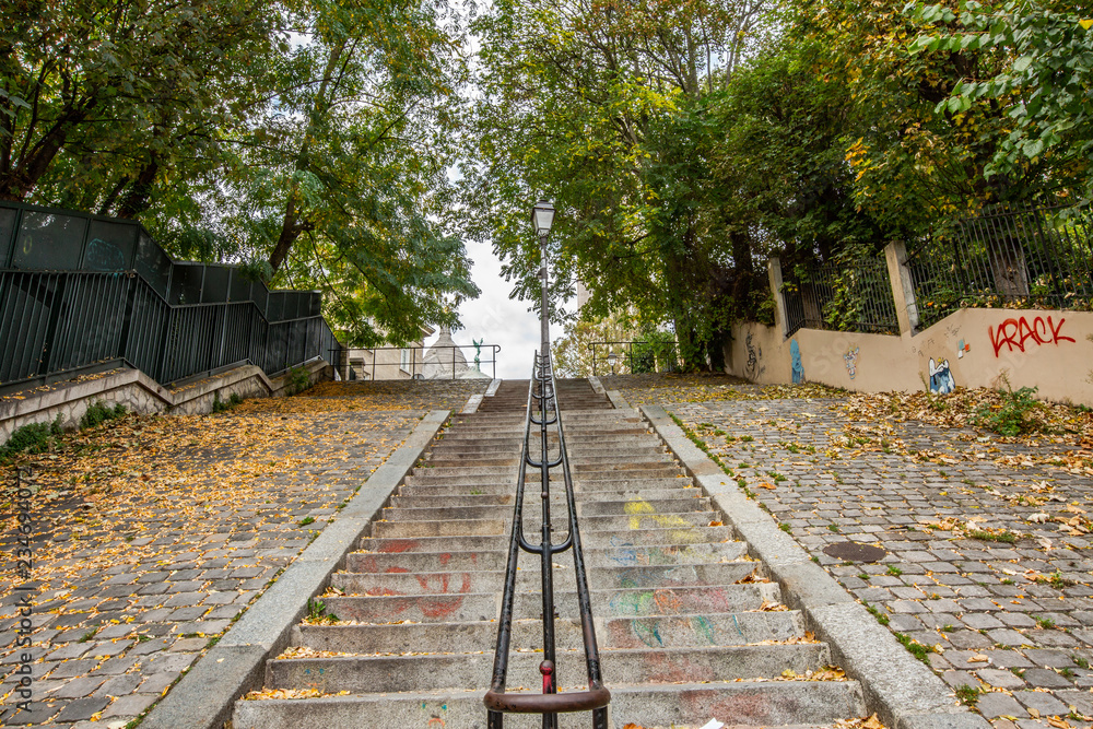 Obraz premium Escalier vers le sacré coeur 