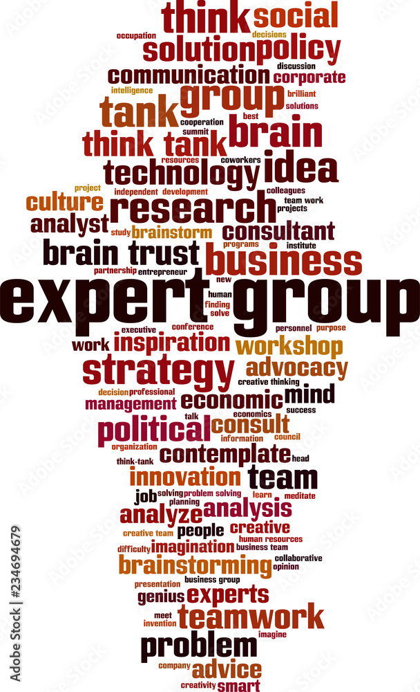 Obraz premium Expert group word cloud