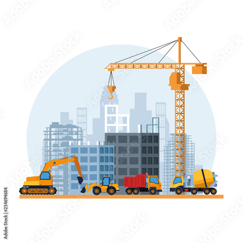 contruction site cartoon