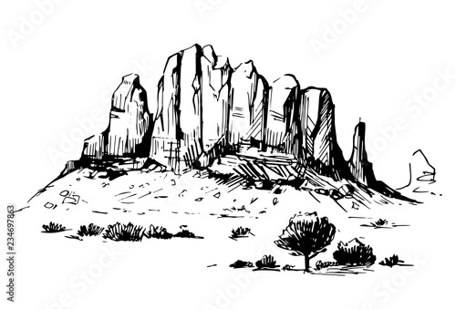 Sketch of the desert of South America