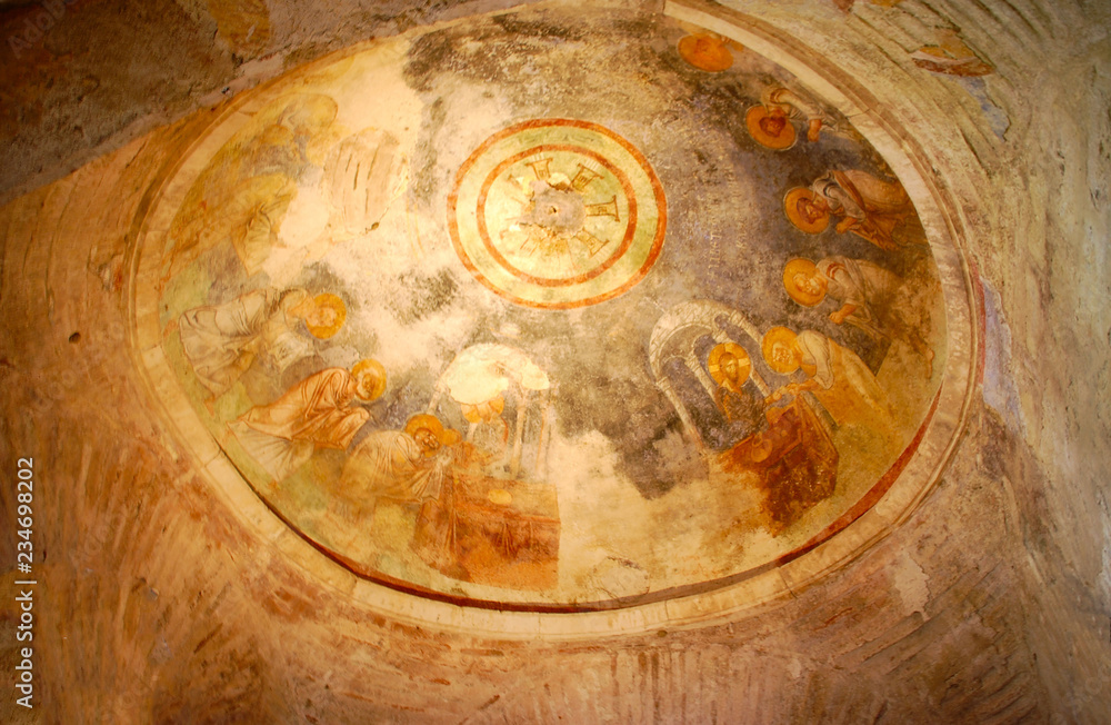 Murals in the Church of St. Nicholas (Santa Claus) in Demre