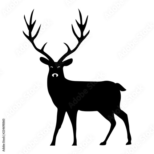 Silhouette of a deer