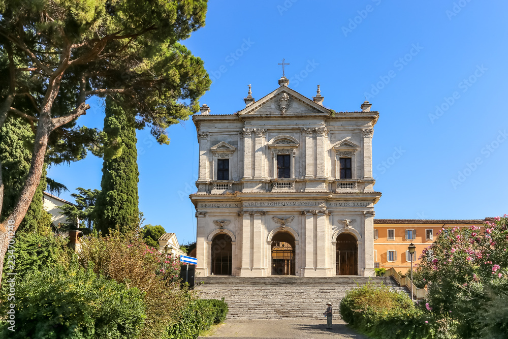 Church Of San Gregorio Magno On The Caelio Hill In Rome