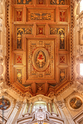 Interior of Archbasilica of St. John Lateran in Rome
