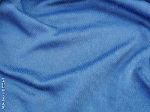 blue sportswear clothing texture background,silk fabric background