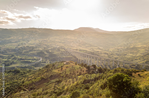 Obraz na plátne Spectacular view from Agnone, Italy