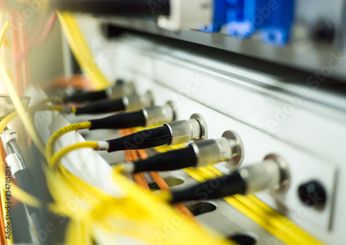 Network cable optical fiber optic for internet link