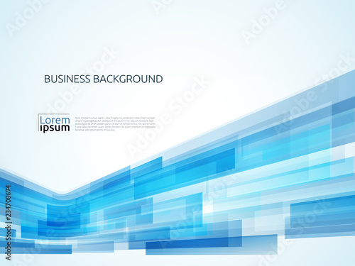 Business abstract blue background. Vector illustration.