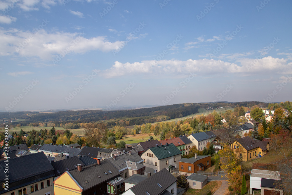 the little city Schöneck in Vogtland