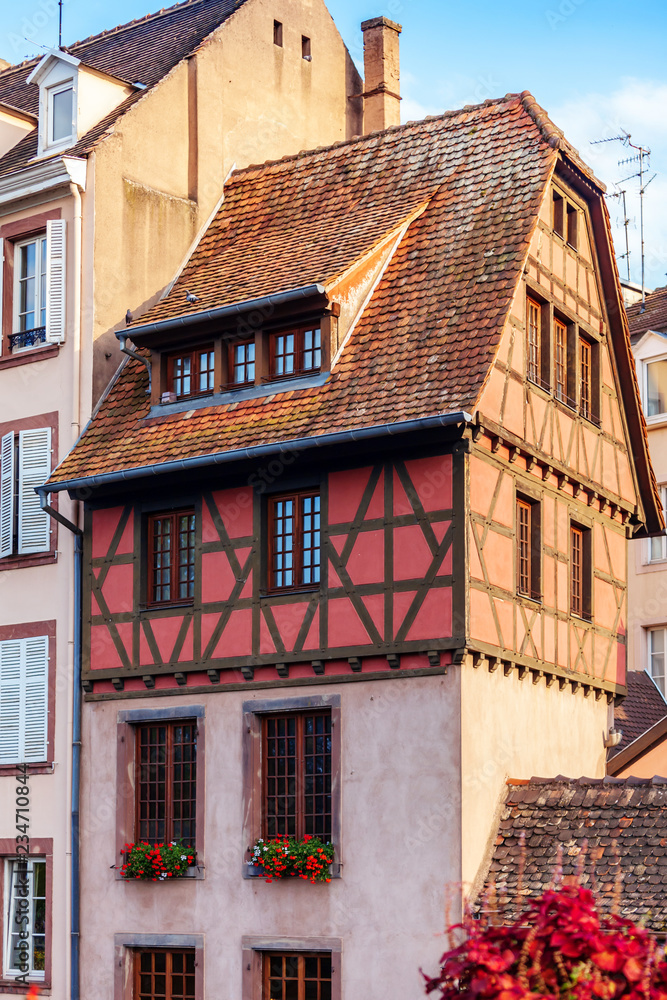 Old traditional houses in Strasbourg