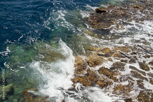 wave at the edge of a reef
