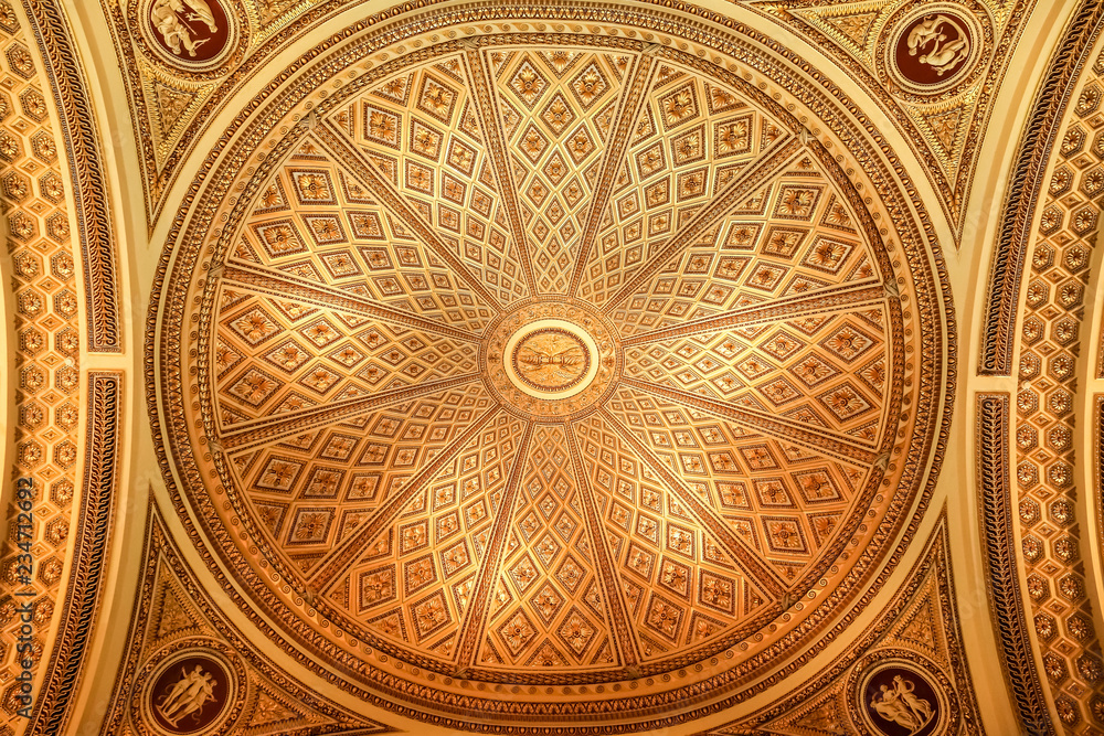 Ornamental Interior details of dome in Florence