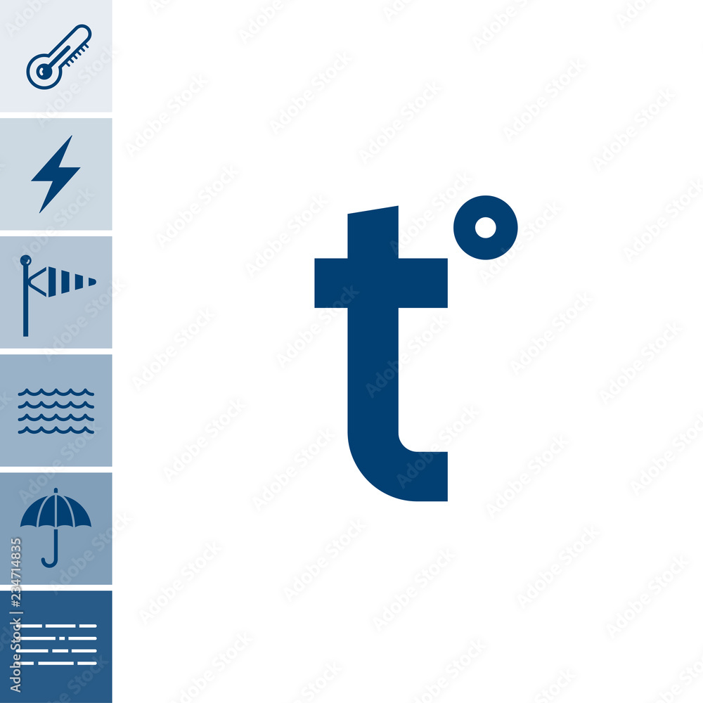 Fototapeta premium Weather icons set
