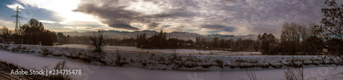 Winter landscape outside the city. © Омурали Тойчиев