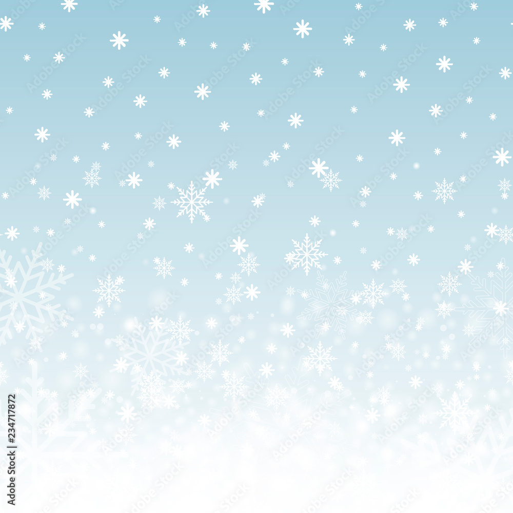 Christmas background with falling snowflakes. Vector Christmas background with falling snowflakes. Vector