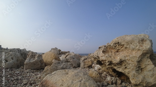 Sea stones off the coast of the Black Sea