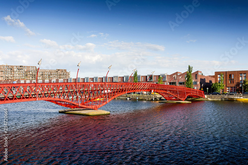 Photography Python Bridge in Amsterdam, Netherlands