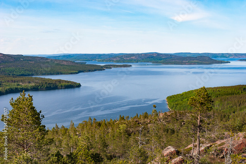 View from Mjältön Island in the Höga Kusten Skargard in northern Sweden