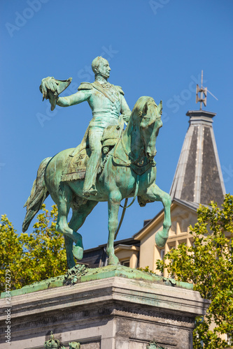 Place Guillaume II, equestrian statue of Grand Duke William II City photo