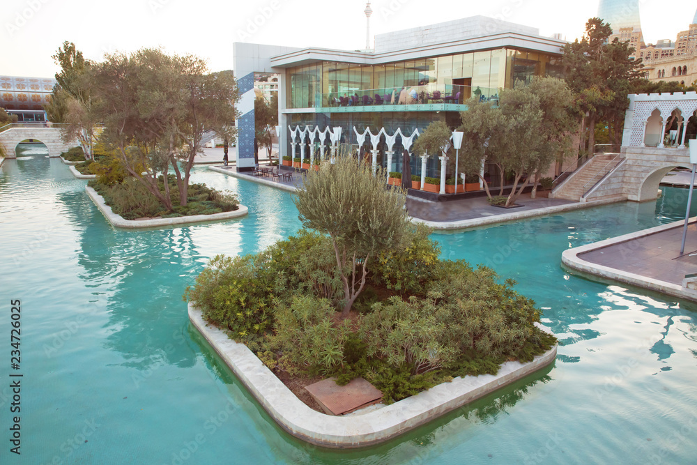 Little Venice in Baku Boulevard is a small town built in 1960. Little